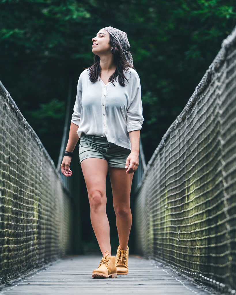 Bota Panama botines de piel con forro interior de piel. vintage