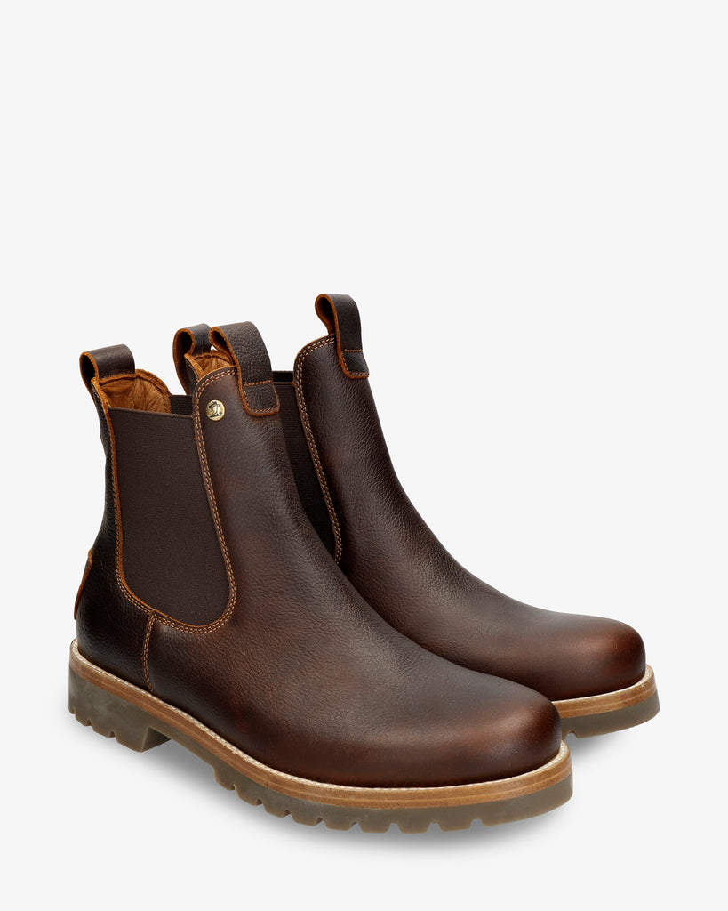 Burton botín de piel con forro interior de piel. castaño
