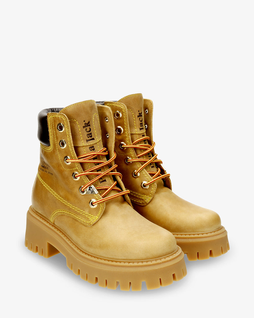 Cleo botas de piel con forro interior de piel. vintage