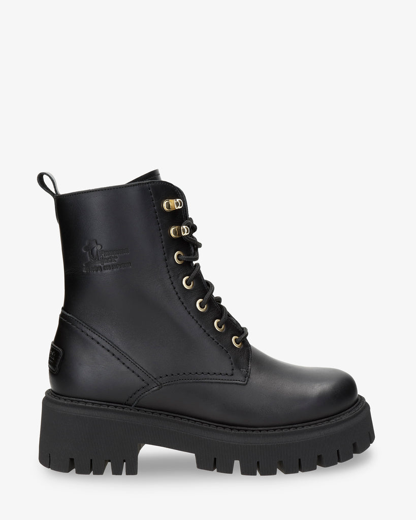 Farai botas de piel con forro interior de pelo. negro