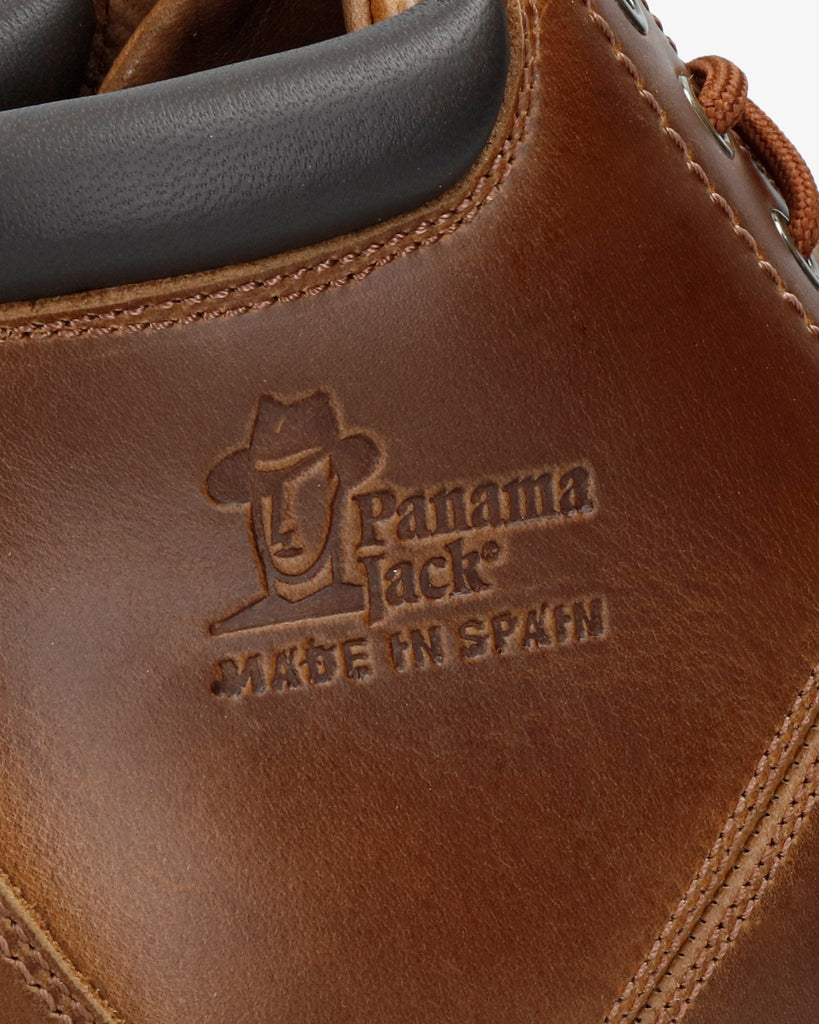 Fargo botín de piel con forro interior de piel. camel