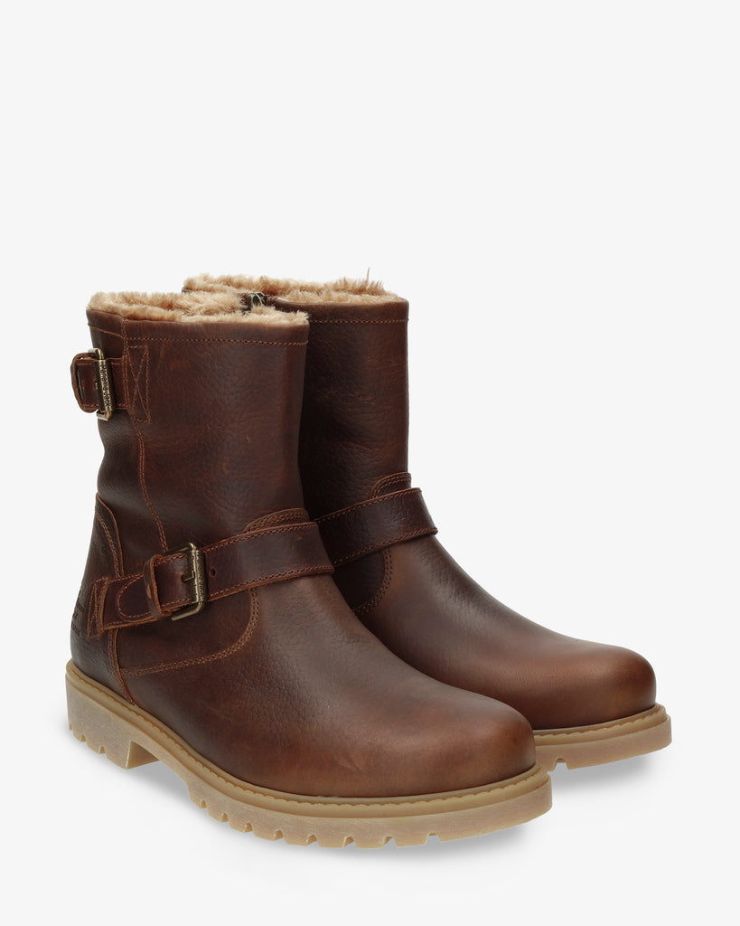 Faust botas de piel con forro interior de pelo. cuero