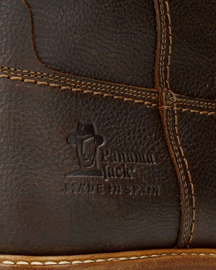 Fedro Igloo botas de piel con forro interior de pelo natural. castaño