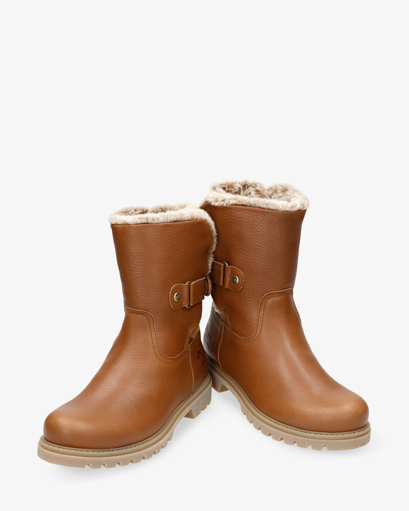 Felia botas de piel con forro interior de pelo. cuero