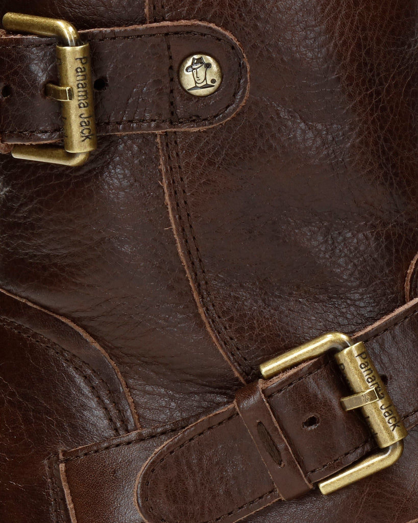 Felina Igloo botas de piel con forro interior de pelo natural. marron