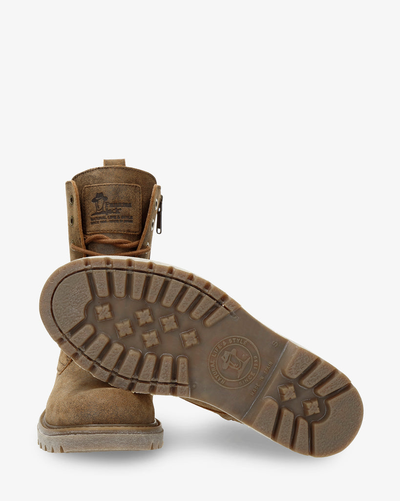 Frisia botas de piel con forro interior de piel. marron