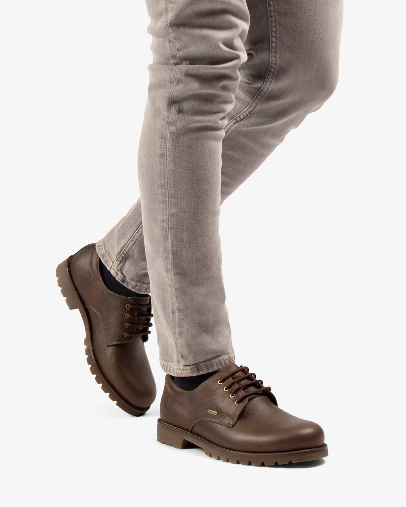 Jackson Gtx zapatos de piel con forro interior de gore-tex®. humo