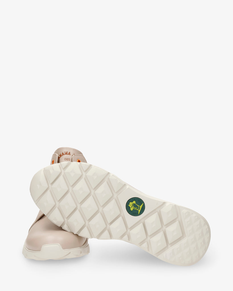 Jayden botín de piel con forro interior de piel. taupe