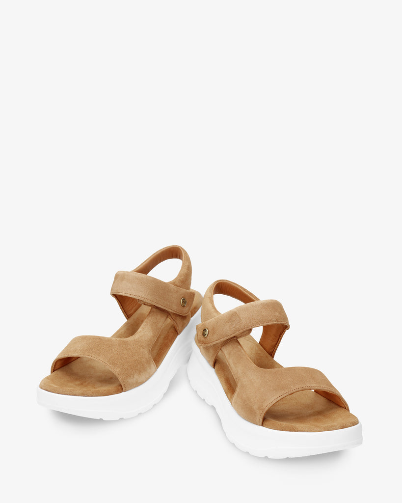 Naroa sandalias de piel con forro interior de piel. cuero