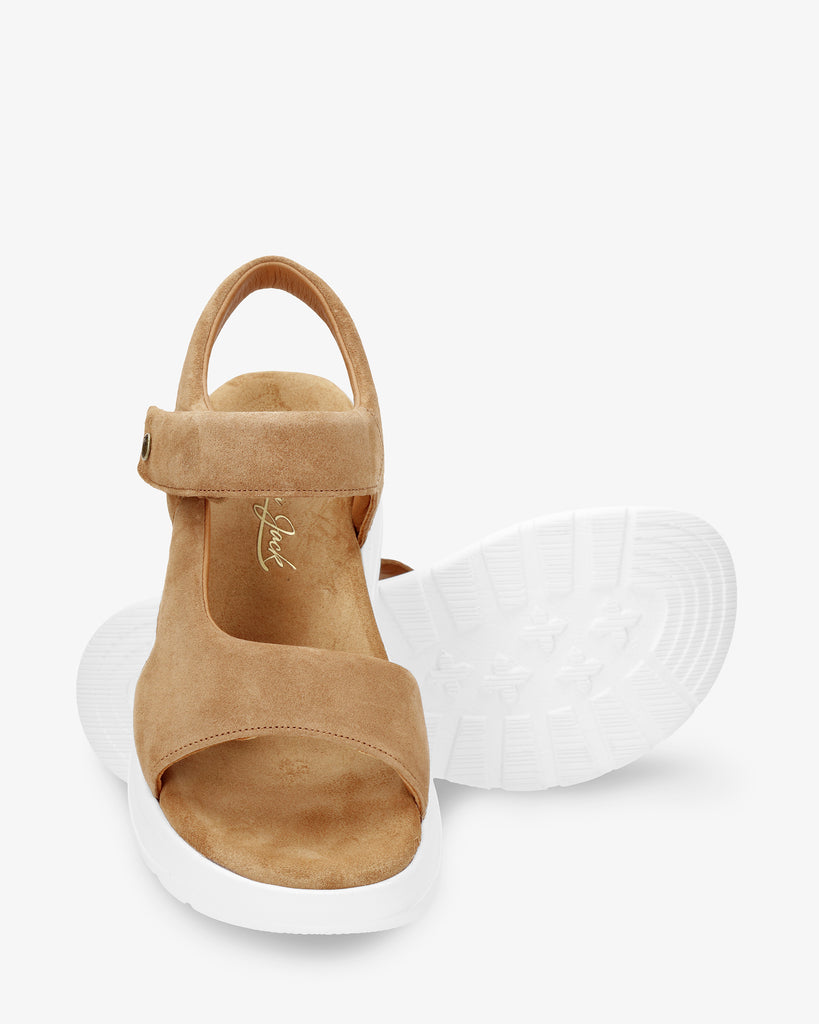 Naroa sandalias de piel con forro interior de piel. cuero