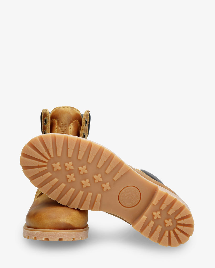 Panama 003 botas de piel con forro interior de piel. vintage