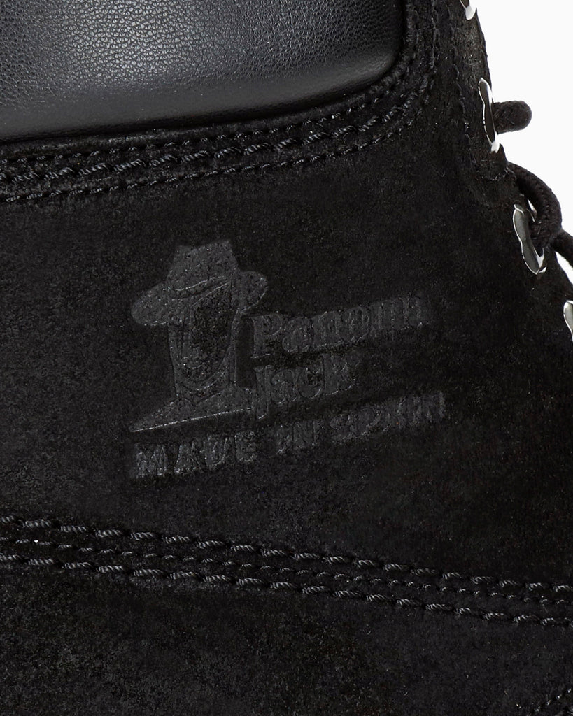 Panama 03 botas de piel con forro interior de piel. negro