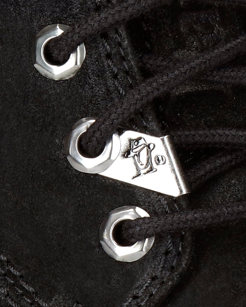 Panama 03 botas de piel con forro interior de piel. negro