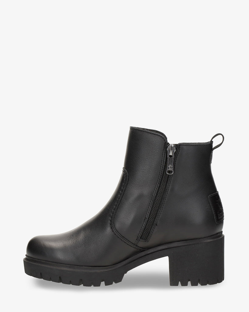 Pauline Gtx botines de piel con forro interior de gore-tex®. negro