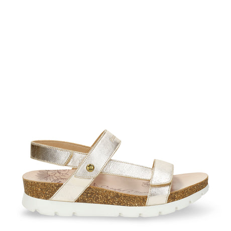 Selma Shine sandalias de piel con forro interior de piel. oro