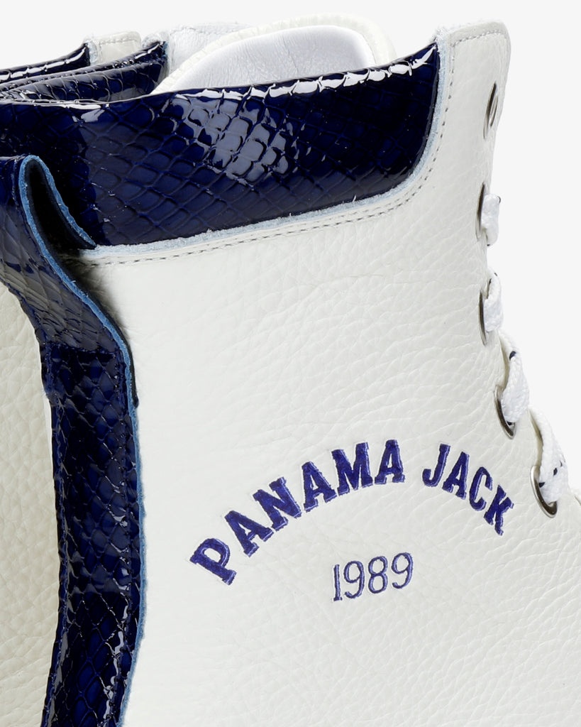 Yuca botas de piel con forro interior de piel. blanco